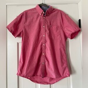 Men’s Tommy Hilfiger Pink Button Down Short Sleeve